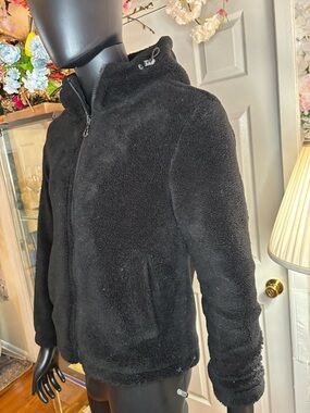 Black Men's Ski & Snowboard Sherpa Fleece Jacket
